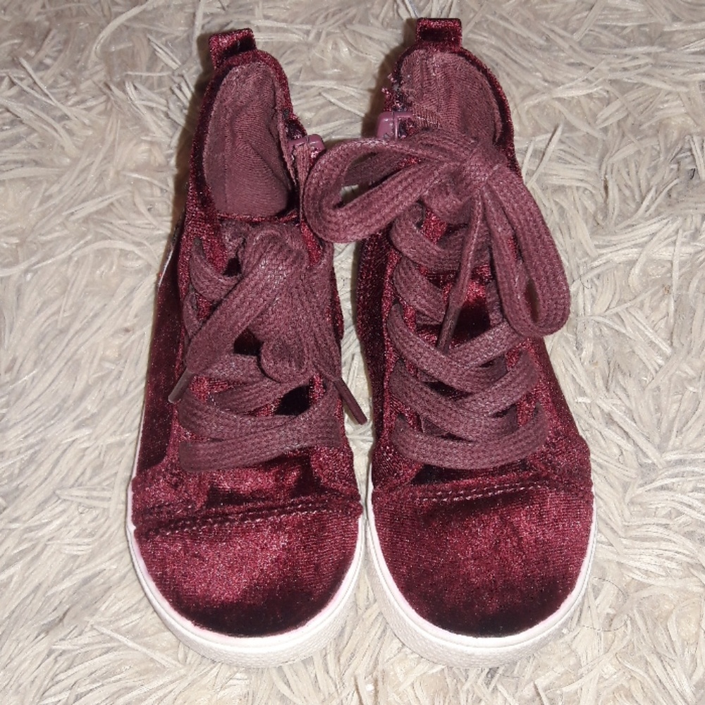 velvet high tops shoes